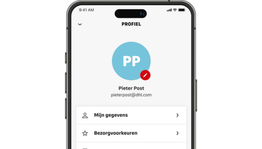 Mijn DHL app bezorgvoorkeur instellen Mijn DHL app bezorgvoorkeur instellen