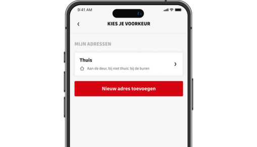 Stel je bezorgvoorkeur in Stel je bezorgvoorkeur in